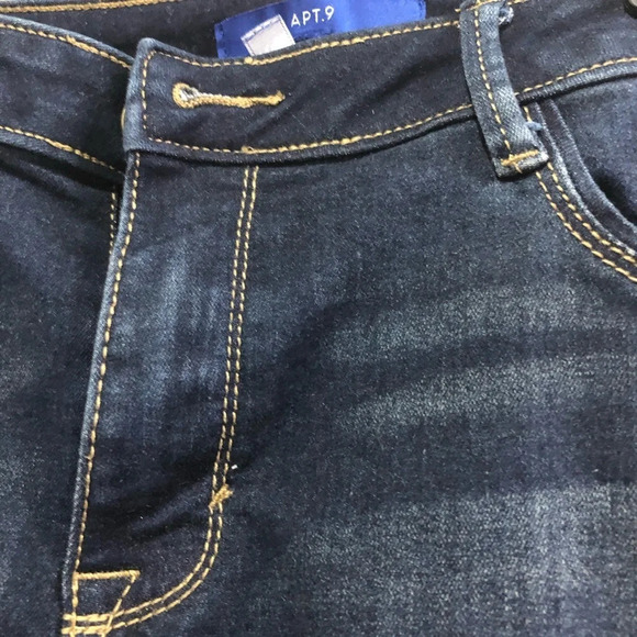 Apt 9 Bermuda Jean Shorts Size 14 - Picture 2 of 7